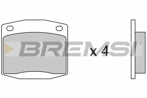 Bremsi BP2116 Гальмівні колодки, комплект BP2116: Купити в Україні - Добра ціна на EXIST.UA!