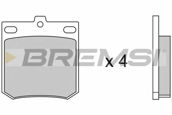 Bremsi BP2049 Гальмівні колодки, комплект BP2049: Купити в Україні - Добра ціна на EXIST.UA!