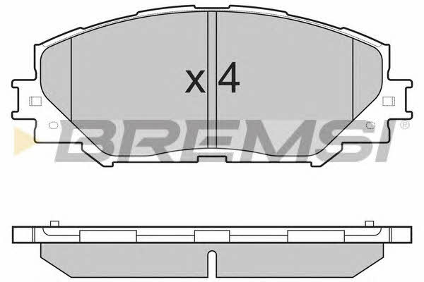 Bremsi BP3251 Гальмівні колодки, комплект BP3251: Приваблива ціна - Купити в Україні на EXIST.UA!