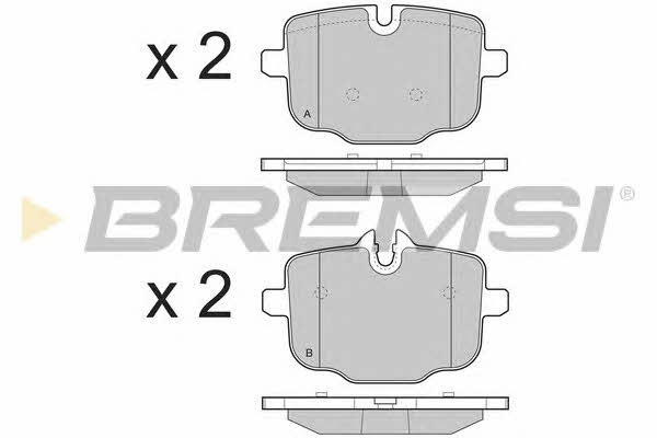 Bremsi BP3450 Гальмівні колодки, комплект BP3450: Купити в Україні - Добра ціна на EXIST.UA!