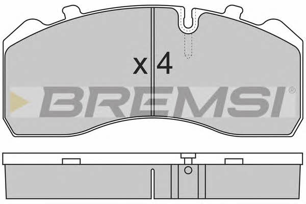 Bremsi BP7284 Гальмівні колодки, комплект BP7284: Купити в Україні - Добра ціна на EXIST.UA!