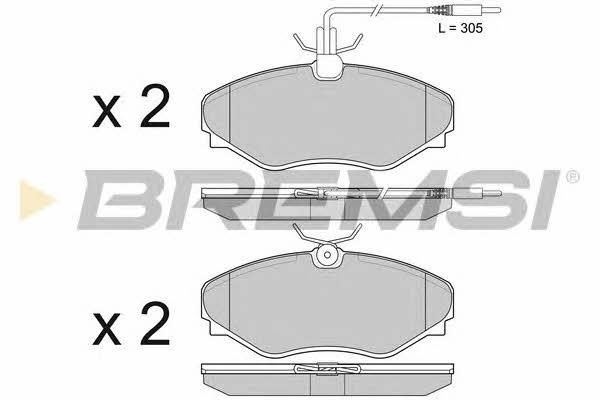 Bremsi BP3510 Гальмівні колодки, комплект BP3510: Купити в Україні - Добра ціна на EXIST.UA!