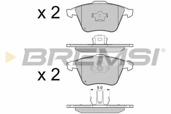 BP3301 Bremsi Тормозные колодки дисковые, комплект