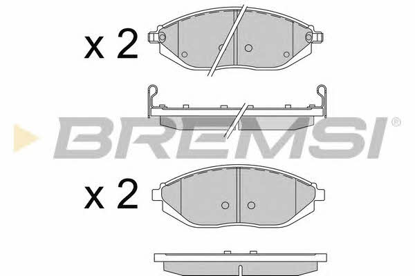 BP3513 Bremsi Тормозные колодки дисковые, комплект