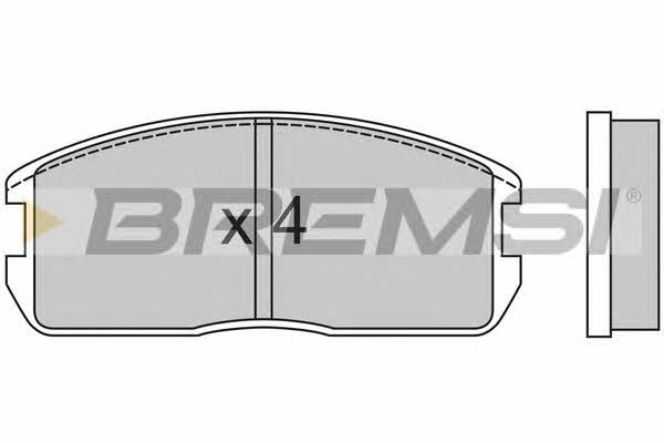 Bremsi BP2270 Гальмівні колодки, комплект BP2270: Купити в Україні - Добра ціна на EXIST.UA!