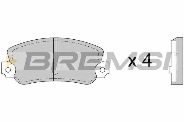 Bremsi BP2074 Гальмівні колодки, комплект BP2074: Приваблива ціна - Купити в Україні на EXIST.UA!