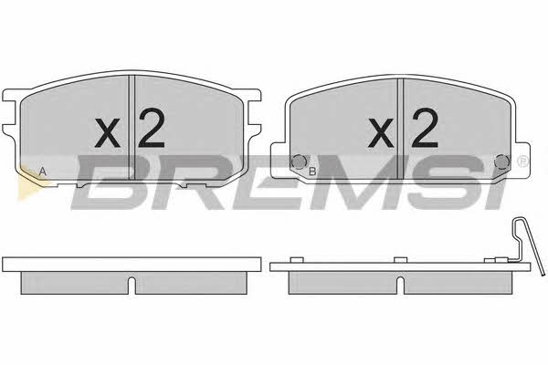 Bremsi BP2167 Гальмівні колодки, комплект BP2167: Купити в Україні - Добра ціна на EXIST.UA!