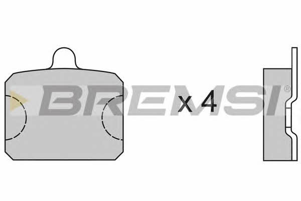 Bremsi BP2126 Гальмівні колодки, комплект BP2126: Купити в Україні - Добра ціна на EXIST.UA!