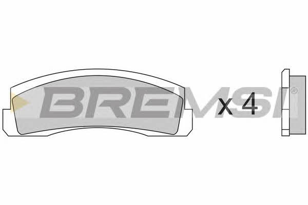 Bremsi BP2138 Гальмівні колодки, комплект BP2138: Купити в Україні - Добра ціна на EXIST.UA!