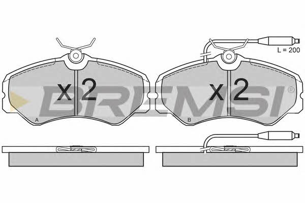 Bremsi BP2337 Гальмівні колодки, комплект BP2337: Купити в Україні - Добра ціна на EXIST.UA!