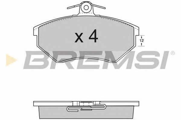 Bremsi BP2532 Гальмівні колодки, комплект BP2532: Купити в Україні - Добра ціна на EXIST.UA!