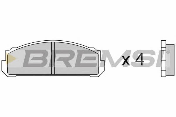 Bremsi BP2076 Гальмівні колодки, комплект BP2076: Купити в Україні - Добра ціна на EXIST.UA!