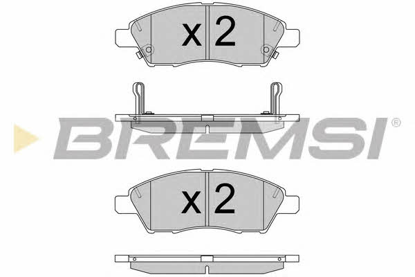 Bremsi BP3589 Гальмівні колодки, комплект BP3589: Купити в Україні - Добра ціна на EXIST.UA!