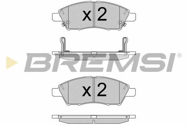 BP3589 Bremsi Тормозные колодки дисковые, комплект