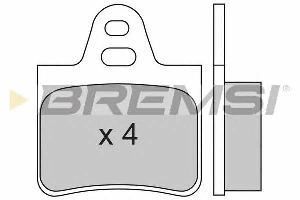 Bremsi BP2130 Гальмівні колодки, комплект BP2130: Купити в Україні - Добра ціна на EXIST.UA!