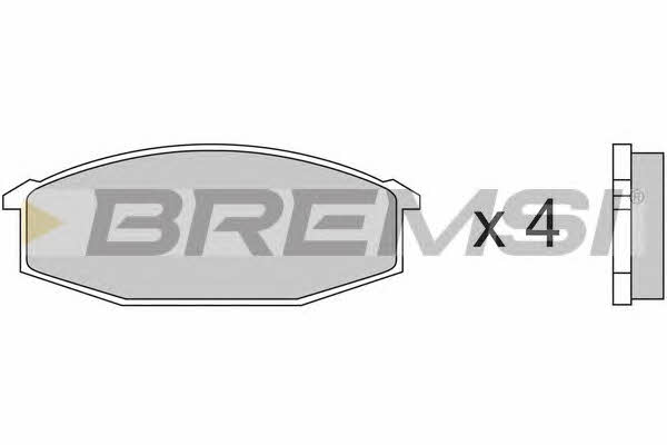 Bremsi BP2180 Гальмівні колодки, комплект BP2180: Купити в Україні - Добра ціна на EXIST.UA!