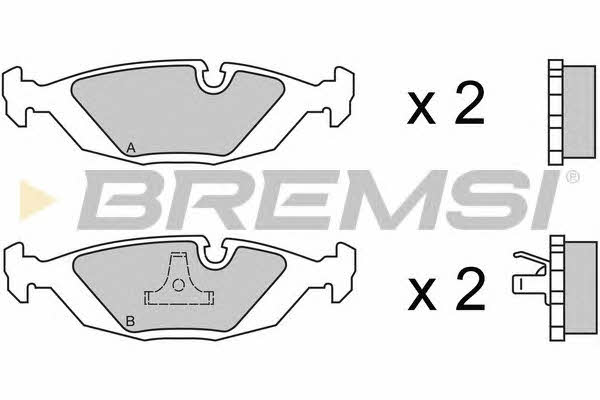 Bremsi BP2236 Гальмівні колодки, комплект BP2236: Купити в Україні - Добра ціна на EXIST.UA!