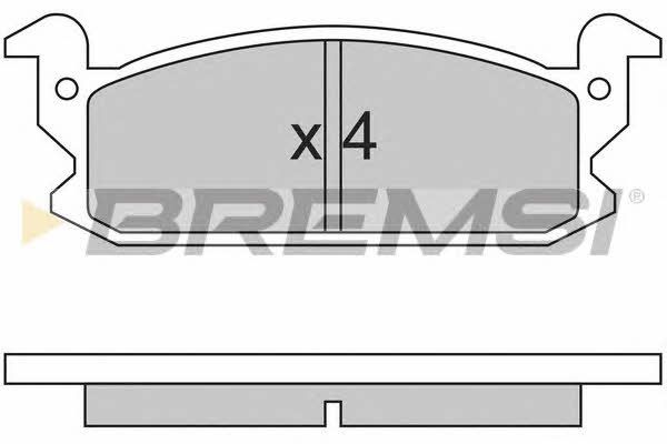 Bremsi BP2280 Гальмівні колодки, комплект BP2280: Приваблива ціна - Купити в Україні на EXIST.UA!