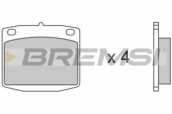 Bremsi BP2173 Гальмівні колодки, комплект BP2173: Купити в Україні - Добра ціна на EXIST.UA!