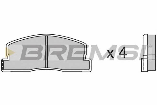 Bremsi BP2247 Гальмівні колодки, комплект BP2247: Купити в Україні - Добра ціна на EXIST.UA!