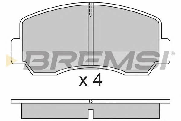 Bremsi BP2296 Гальмівні колодки, комплект BP2296: Купити в Україні - Добра ціна на EXIST.UA!
