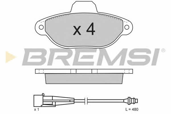 Bremsi BP2626 Гальмівні колодки, комплект BP2626: Купити в Україні - Добра ціна на EXIST.UA!