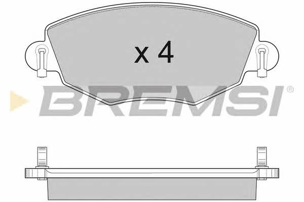 Bremsi BP2926 Гальмівні колодки, комплект BP2926: Купити в Україні - Добра ціна на EXIST.UA!