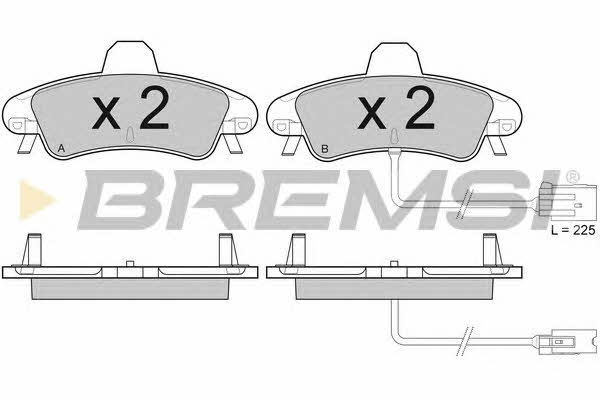 Bremsi BP2932 Гальмівні колодки, комплект BP2932: Купити в Україні - Добра ціна на EXIST.UA!