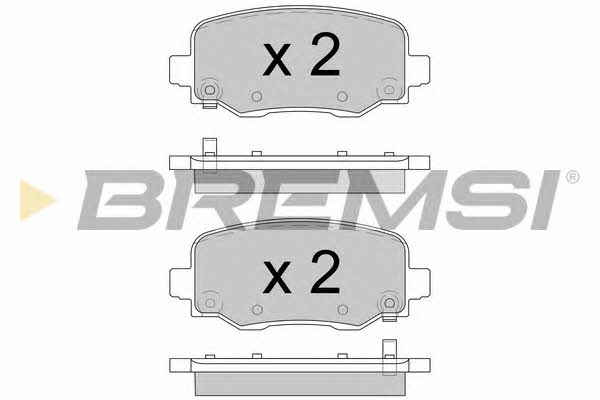 Bremsi BP3604 Гальмівні колодки, комплект BP3604: Купити в Україні - Добра ціна на EXIST.UA!