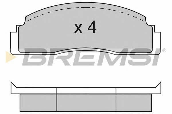 Bremsi BP2104 Гальмівні колодки, комплект BP2104: Купити в Україні - Добра ціна на EXIST.UA!