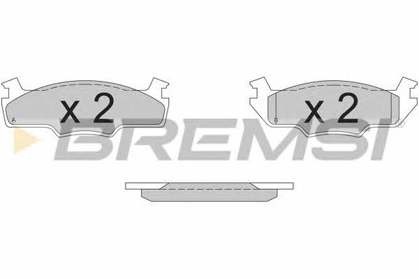 Bremsi BP2162 Гальмівні колодки, комплект BP2162: Купити в Україні - Добра ціна на EXIST.UA!