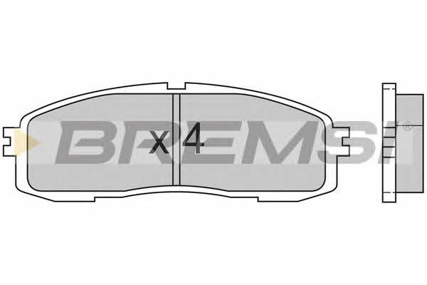 Bremsi BP2362 Гальмівні колодки, комплект BP2362: Купити в Україні - Добра ціна на EXIST.UA!