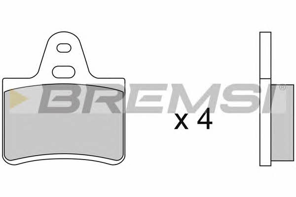 Bremsi BP2087 Гальмівні колодки, комплект BP2087: Купити в Україні - Добра ціна на EXIST.UA!