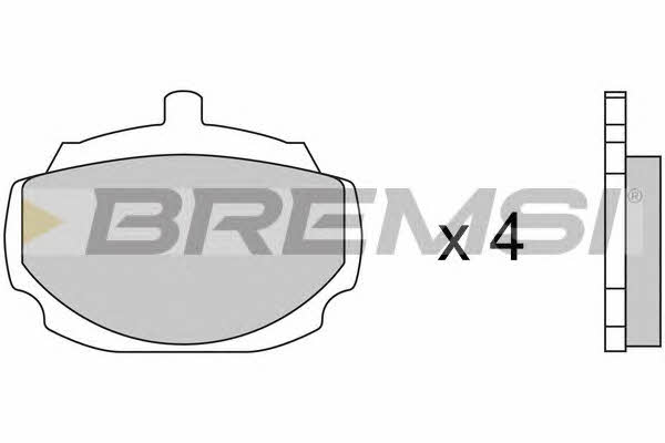 Bremsi BP2033 Гальмівні колодки, комплект BP2033: Купити в Україні - Добра ціна на EXIST.UA!