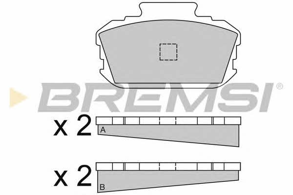 Bremsi BP2048 Гальмівні колодки, комплект BP2048: Купити в Україні - Добра ціна на EXIST.UA!