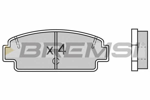 Bremsi BP2492 Гальмівні колодки, комплект BP2492: Купити в Україні - Добра ціна на EXIST.UA!