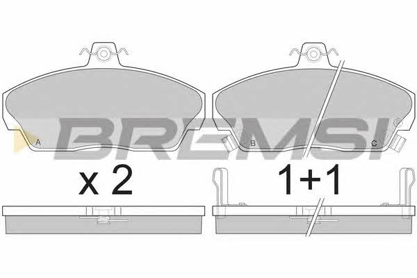 Bremsi BP2502 Гальмівні колодки, комплект BP2502: Купити в Україні - Добра ціна на EXIST.UA!