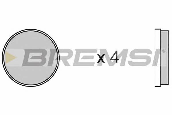 Bremsi BP2067 Гальмівні колодки, комплект BP2067: Купити в Україні - Добра ціна на EXIST.UA!
