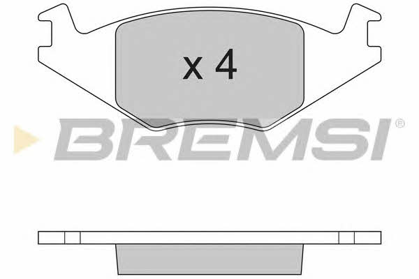Bremsi BP2262 Гальмівні колодки, комплект BP2262: Купити в Україні - Добра ціна на EXIST.UA!