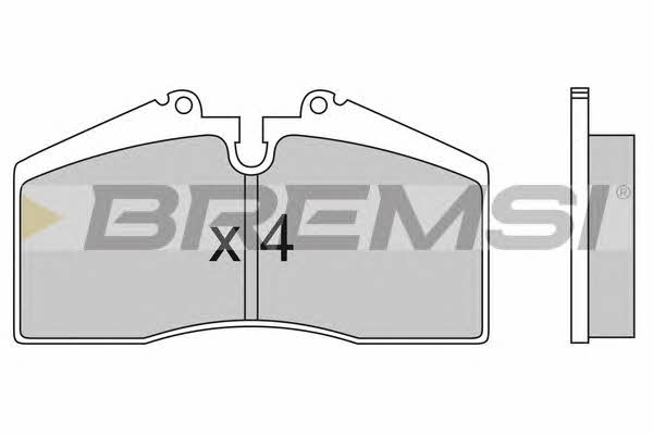Bremsi BP2449 Гальмівні колодки, комплект BP2449: Приваблива ціна - Купити в Україні на EXIST.UA!
