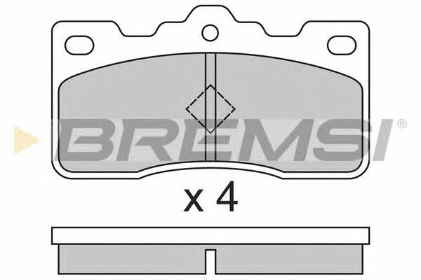 Bremsi BP2306 Гальмівні колодки, комплект BP2306: Купити в Україні - Добра ціна на EXIST.UA!