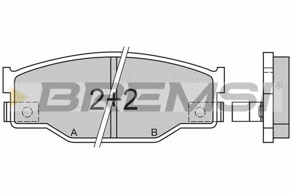Bremsi BP2403 Гальмівні колодки, комплект BP2403: Купити в Україні - Добра ціна на EXIST.UA!