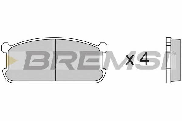 Bremsi BP2192 Гальмівні колодки, комплект BP2192: Купити в Україні - Добра ціна на EXIST.UA!