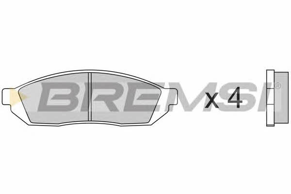Bremsi BP2176 Гальмівні колодки, комплект BP2176: Купити в Україні - Добра ціна на EXIST.UA!