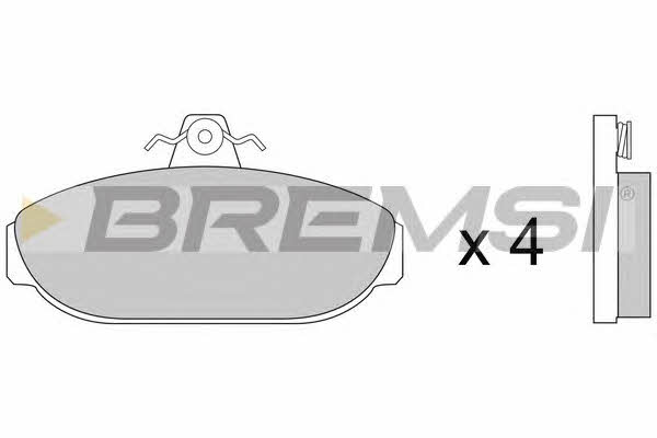 Bremsi BP2248 Гальмівні колодки, комплект BP2248: Купити в Україні - Добра ціна на EXIST.UA!