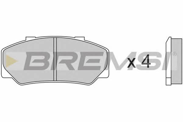 Bremsi BP2267 Гальмівні колодки, комплект BP2267: Купити в Україні - Добра ціна на EXIST.UA!