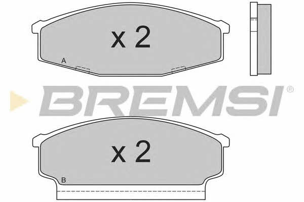 Bremsi BP2408 Гальмівні колодки, комплект BP2408: Купити в Україні - Добра ціна на EXIST.UA!