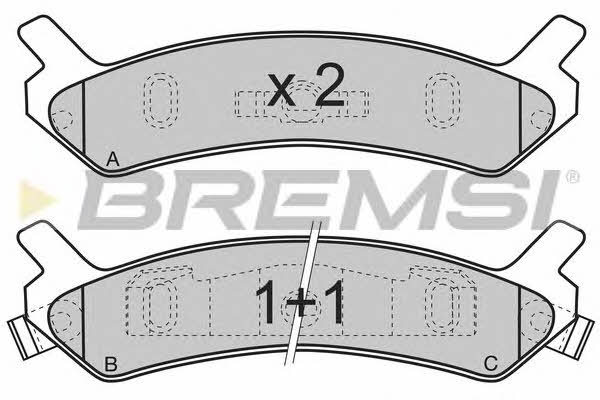 Bremsi BP2655 Гальмівні колодки, комплект BP2655: Купити в Україні - Добра ціна на EXIST.UA!