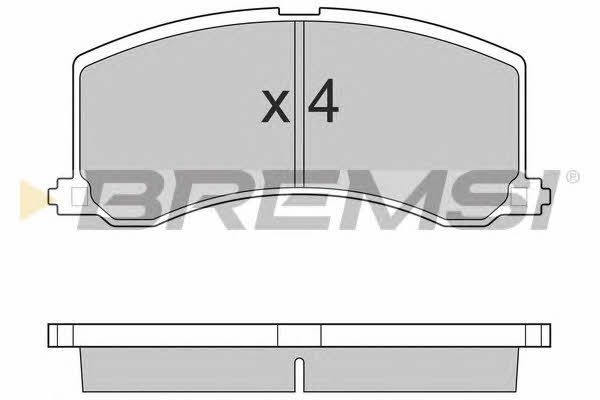 Bremsi BP2684 Гальмівні колодки, комплект BP2684: Купити в Україні - Добра ціна на EXIST.UA!