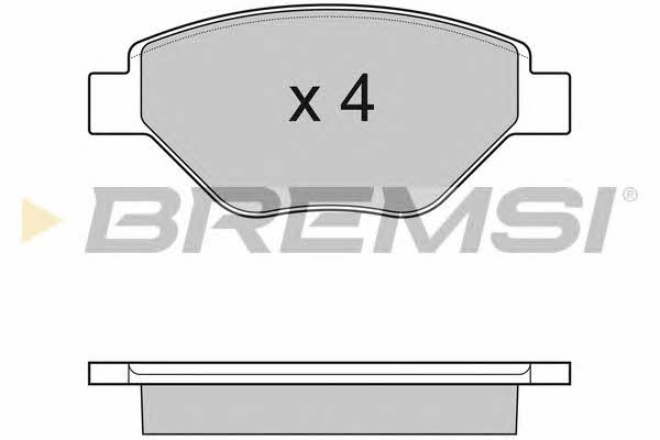 Bremsi BP3113 Гальмівні колодки, комплект BP3113: Купити в Україні - Добра ціна на EXIST.UA!